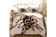 3D Spider Design Soft Quilt Duvet Doona Cover Set