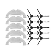 For D10S Plus Robot Vacuum Cleaner Mop Cloths Rag Side Brush Attachment Replacement Accessory Kit Spare Part