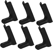 OHPHCALL 6pcs Barbell Stand Dumbbell Holder Barbell Organizing Rack Commercial Weight Rack Heavy Duty Barbell Holder Single Hook Weight Holder Barbell Hanger Barbell Plate Rack Black