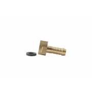 BRASS FIRE HOSE NUT & TAIL 1" 25mm Female × ¾" 19mm HOSE BARB NT 025020 BR