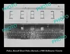OLD LARGE HISTORIC PHOTO OF THE RUSSELL St POLICE BARRACKS, MELBOURNE VIC c1900