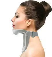 Lvpradior Neck Brace, New Upgraded 360° Adjustable Neck Stretcher, Ergonomic Posture Corrector Neck Brace for Neck Pain Relief, Spinal Decompression and Back Pain (Gray)
