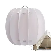 Vintage Lamp Shade, Camping Lampshade Pumpkin-Shaped Small Lamp Shades, Lantern Mantles Aesthetic Light Protector for Garden Yard Patio