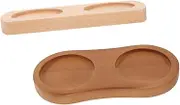 SHOWERORO 2pcs Wooden Pepper Grinder Salt Crusher Flakes Pepper Shakers Shakers Sea Salt Bat Adjustable Sea Coarseness Storage Tray Sauce Bottle Tray Condiment Holder Holder Wooden