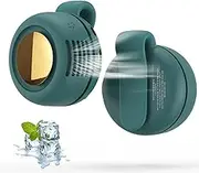 Portable Silent Mini Bladeless Electric Fan, Mini Whirlwind Fan for Waist Clip Fan, USB Charging Silent Portable MiniFan For Home And Outdoor Travel (Green)