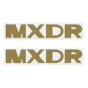 Madison - Chain stay decals - MXDR - GOLD - old school bmx