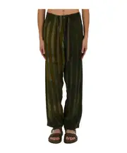 drop-crotch tapered trousers M Black