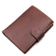 RFID Blocking Genuine Leather Wallet Slim Mens Purse Trifold Credit Card Holder