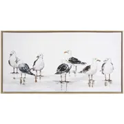 LVD Framed Canvas Home/Room Decor 40x80cm - Seagulls