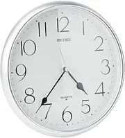[Seiko Clocks] Seiko Wall Clock, Silver, Standard