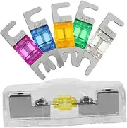 1 Set Auto Fuse Box Holder for Car Audio Mini Fuse Holder Block for Automotive Modification Quick Installation Space Saving Design