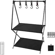 Camping Storage Rack, Aluminum Alloy Storage Rack, Portable Camping Rack, Multi-layer Camping Shelf, Foldable Shelf Storage Racks, collapsiblee Camping Shelf Folding Shelf For Storage And Camping,