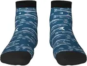 [JBYJBX] Ocean Fishes Print Adult Socks Womens Mens Workout Thermal Cozy All-Season Gift Holiday Articles Use