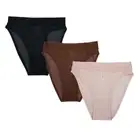 Steve Madden Women's Panties Mesh High Leg Bikini Underwear Sheer Panty S L Xl
