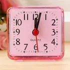 Square Simple Quartz Beep Alarm Clock Cute Portable Travel Table Bedside Clock