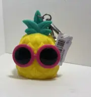 Bath & Body Works COOL PINEAPPLE Poc*bac Holder Key Chain Purse Clip