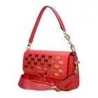 MICHAEL KORS BRADSHAW DAHLIA CORAL PINK GOLD LOGO CROSSBODY SHOULDER BAGNWT!