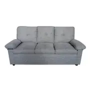 Foret Grey 3 Seater Sofa Sectional Lounge Couch Furniture Modern