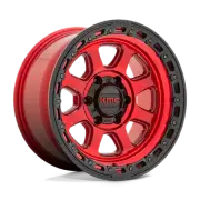18x9 KMC KM548 Chase Candy Red With Black Lip Wheel 8x170 (0mm)