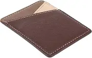 Mipcase 1pc Pu Leather Phone Adhesive Card Holder Self-Adhesive Wallet Pocket for Travel Cards Convenient and Easy Use Backside Wallet for Smartphones