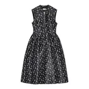 [GANNI] Floral Jacquard Midi Dress