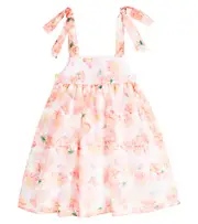 [Paade Mode] Paade Mode Floral chiffon dress Y 14 orange