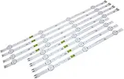 BGBLKLGPPN 1set=8pcs LED Strip Compatible with Samsung UN43J5200 2015 SVS43 FCOM FHD V5DN-430SMA-R1 V5DN-430SMB-R1 BN96-37294A 37295A BN96-38878A TV Light Strip