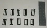LEGO NEW 1x2 Black Tile Grille (10x) 241226 Brick 2412