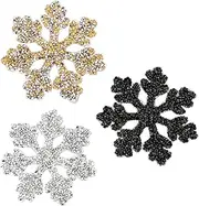 SAFIGLE 3pcs Diamond Paste Clothes Patch Stickers Durable Embroidered Patches for DIY Crafts for Casual Wear Bags and Clothing Repairs