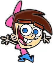 [Pinstant] Timmy Turner The Fairly OddParents Wanda and Cosmo Cartoon Animated TV Show 1.4" Enamel Pin Badge, 1.4 Inches, Enamel, enamel