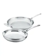 [Scanpan] Impact Stainless Steel FryPan Set 2Piece 24x32cm in Silver