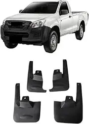 Mudguard Splash Guards Fender Mudflaps Auto Accessories Car Mud Flaps Compatible for Isuzu D-Max 2011-2019 DMAX 2012 2013 2014 2015 2016(Single Cab 2-dr)