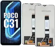 Black Full LCD Screen For Xiaomi FOCO C31 Touch Screen Digitizer Capacitive Replacement Repair