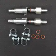 2set Boat Gas Tank 3/8" Fuel Line Hose Quick Release Connect Disconnect Coupling