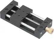Linear Stage Table, 75mm M5 Stroke Aluminum Alloy CNC Linear Stage Motion Actuator Sliding Table Linear Rail Guide Rail Stage with Base Stepper Motor for CNC Automation, 40 X 70mm