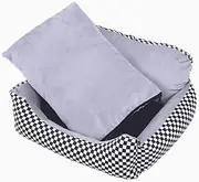 Pet Bed for Cats and Small Medium Dogs Puppy Soft Pet Nest Sleeping Bag House Cushion Mat Pad/Gray (Size : 90x70x25cm)