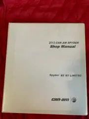 2012 Can-Am Spyder RT RT-S motorcycle Trike service manual binder
