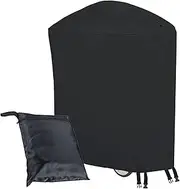 Extended BBQ Cover Outdoor Waterproof BBQ Grill Cover for Weber Q100 Q1000 Q1200 Q200 Q2000 Q2200 Series Grills with The Q Portable Cart - Longer Barbecue Cover for Weber 7113-81.28x43.18x96.52CM