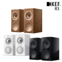 在飛比找momo購物網優惠-【KEF】R3 三路分音書架揚聲器 台灣公司貨(HiFi級揚