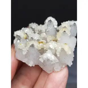 江西 亮皮水晶 白雲石 白雪蓋頂 晶亮cc