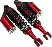 Shock absorber damper 2pcs Motorcycle Rear Shock Absorbers Fit For Yamaha RSZ GY6 Fuego125 JOG 125 With Airbags Rear Shock Absorbers Spring strut shock absorber(1pair Red)