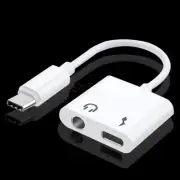 High Quality 2in1 USB C to 3.5mm Adapter AUX & DAC Date Cable for HTC U11+ NEW