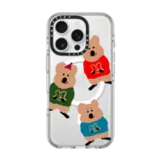 iPhone 16 Pro Clear Case MagSafe Compatible Quokka Trio