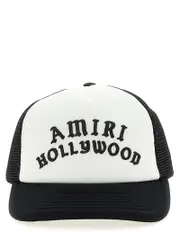 [Amiri] Amiri-Amiri Hollywood Trucker Cappelli Bianco/Nero-Uomo OS