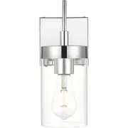 Living District LD7319W5CH Benny 1 Light 5 inch Chrome Bath Sconce Wall Light
