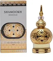 Khadlaj Shamookh Gold Concentrated Perfume Oil for Unisex, 0.67 Ounce