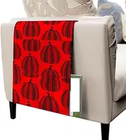 Sofa Armrest Organizer Pockets,Hanging Storage Bag,Organiser Caddy Couch Chair Bedside Storage Pocket Bag TV Remote Holder for Magazine Books Remote Cellphone Snacks Drink (Color : Red)