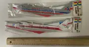 1973 Imperial Toys Foam 747 Jet Planes TWA American Airlines
