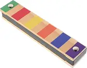 Yardwe Wooden Harmonica for Beginners Double Row Educational Musical Instrument Bright Colors for Learning Music
