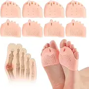 Silicone Toe Separator, 2025 New Toe Spacers Toe Seperators Correct for Overlapping, 4 Pairs Toe Separators for Overlapping Toes Foot Corrector, Soft Toe Separators for Men Women (Pink)